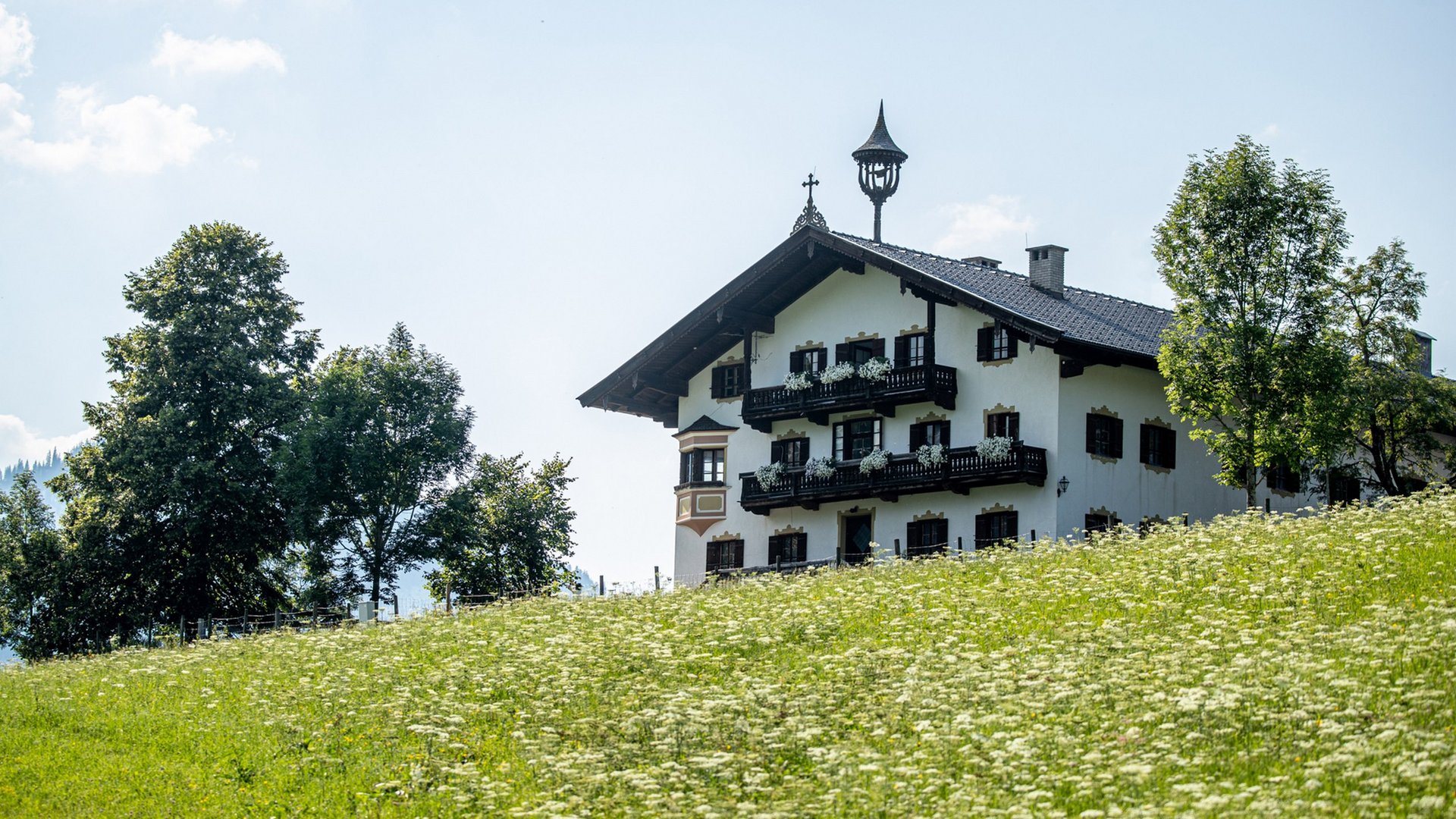 Hütte in den Tiroler Alpen